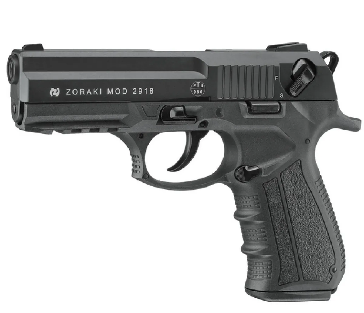 Zoraki 2918 Black 9mm P.A.K  Gas-Signal